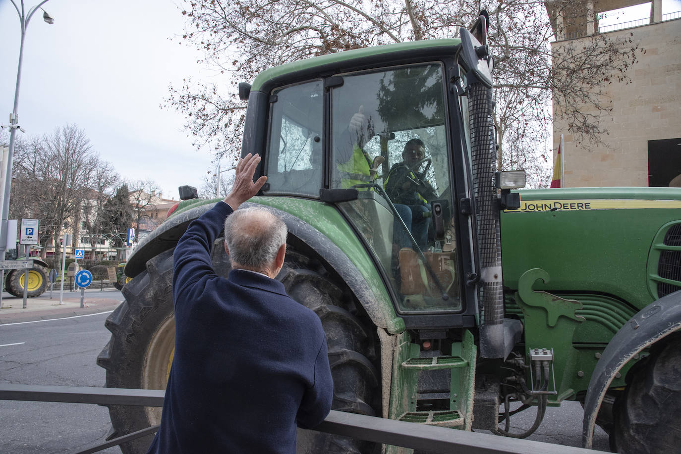 La tractorada por el centro de Segovia, en imágenes