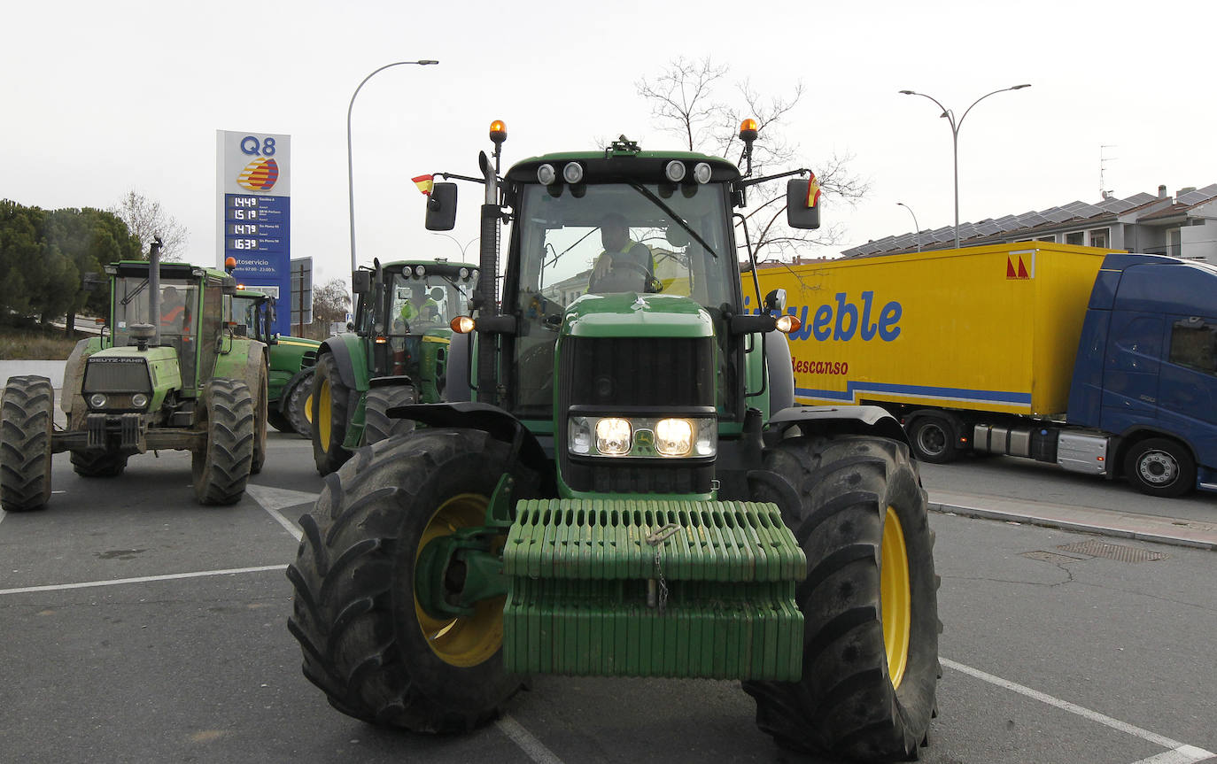 Las protestas de los agricultores segovianos, en imágenes