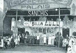 Barraca de Antonio Sanchís, que compró la patente Lumière y a partir de 1900 se dedicó a proyectar de forma ambulante por su cuenta.