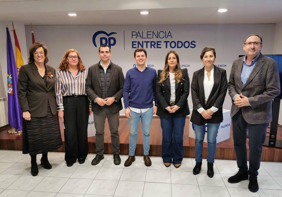 Concejales del PP en el Ayuntamiento de Palencia.