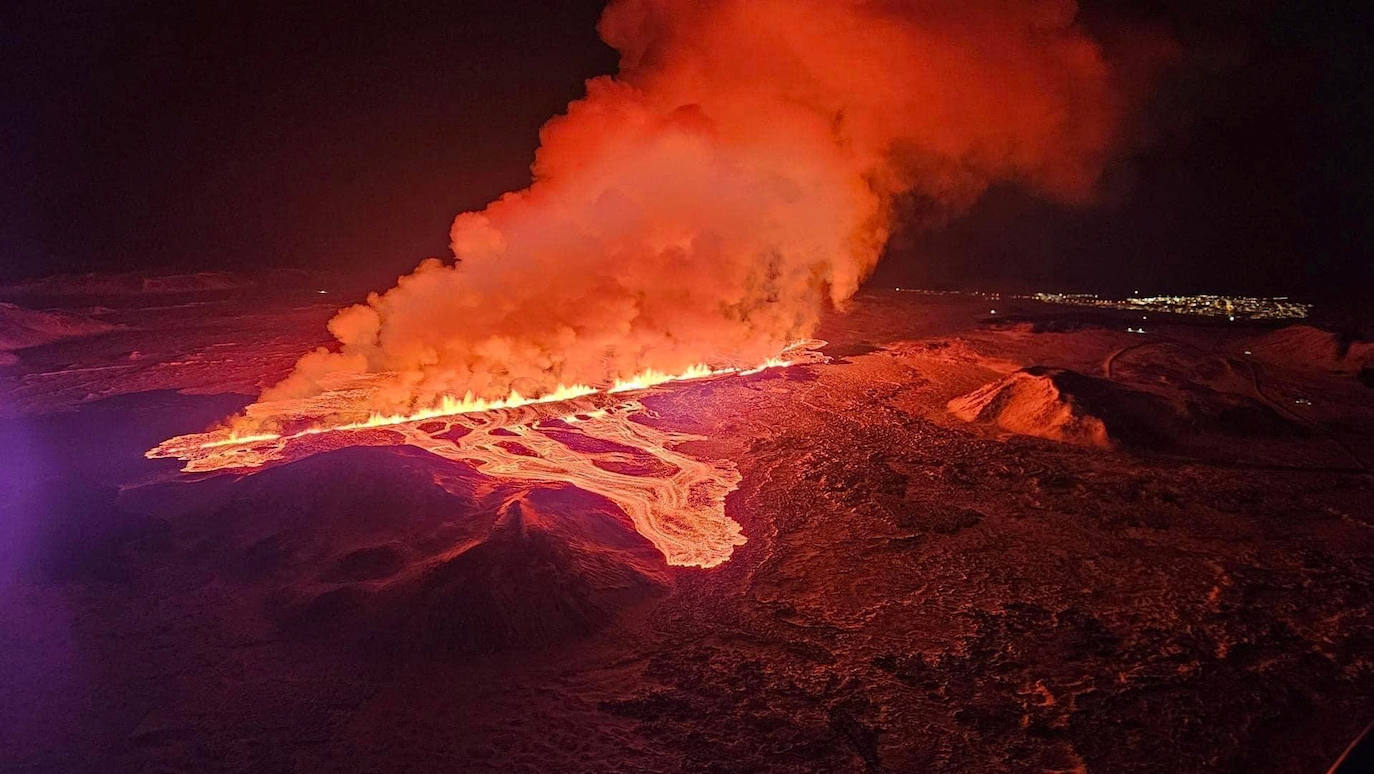 Las espectaculares imágenes que ha dejado la nueva erupción volcánica en Islandia