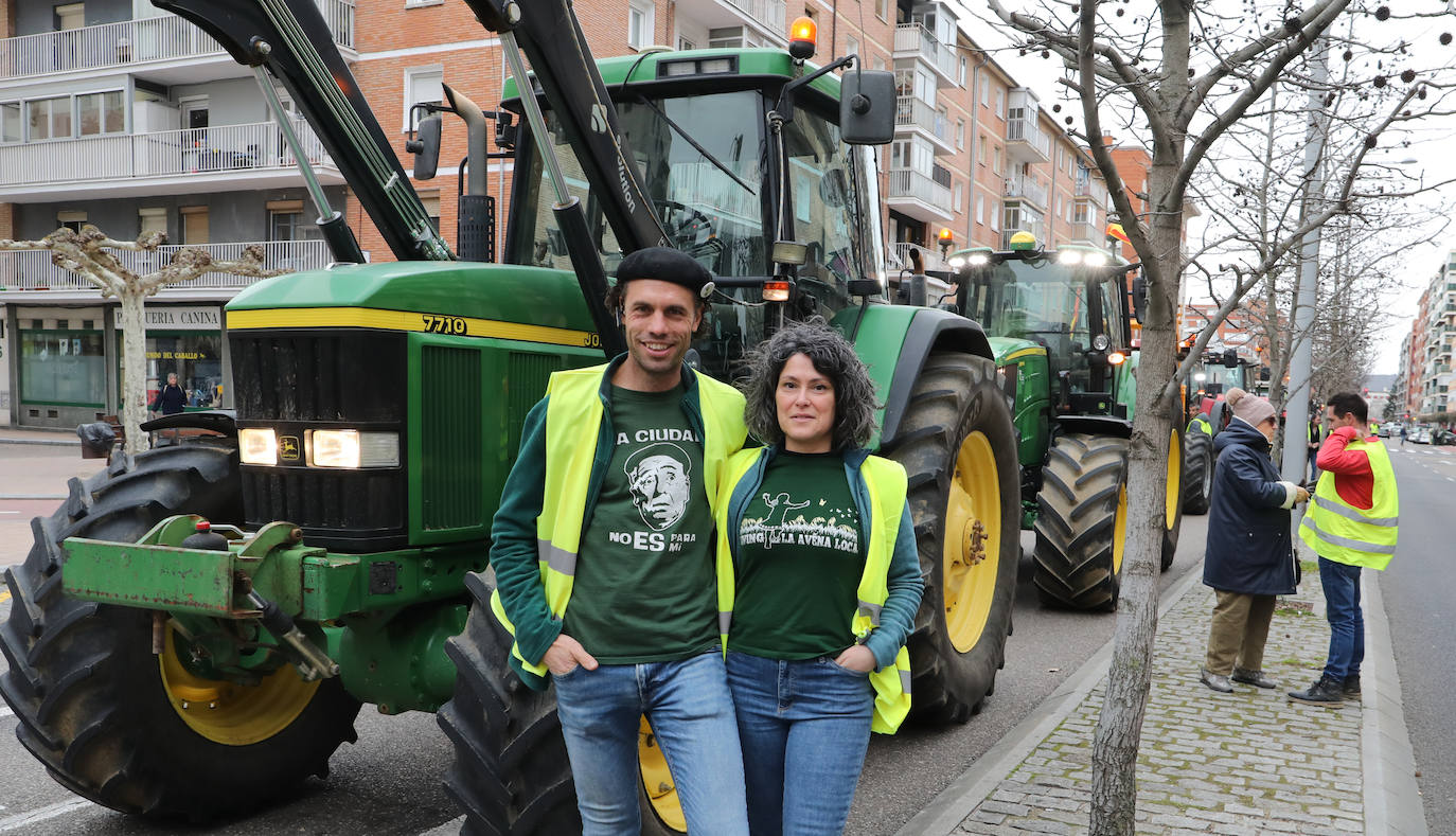 Los tractores bloquean Palencia