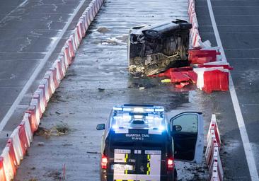 Dos accidentes en seis horas en las curvas de Laguna de la N-601