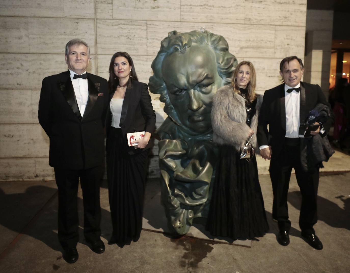 Alfonso Jiménez, Teba Sáez, Belén Dueñas y Javier Caballero, de Cascajares.