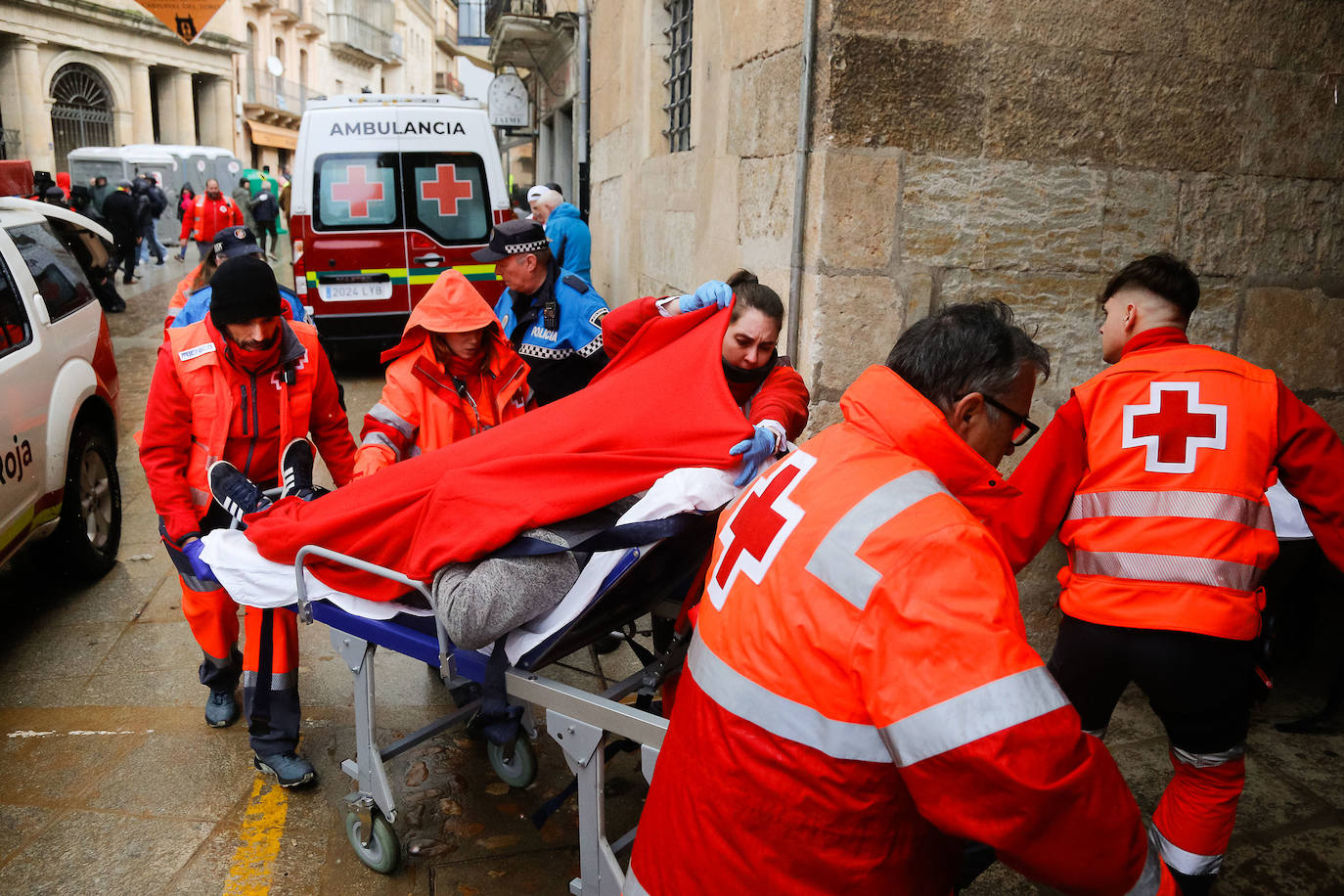 Primer encierro taurino en el Carnaval de Ciudad Rodrigo