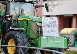 Tractorada en Valladolid el pasado martes.