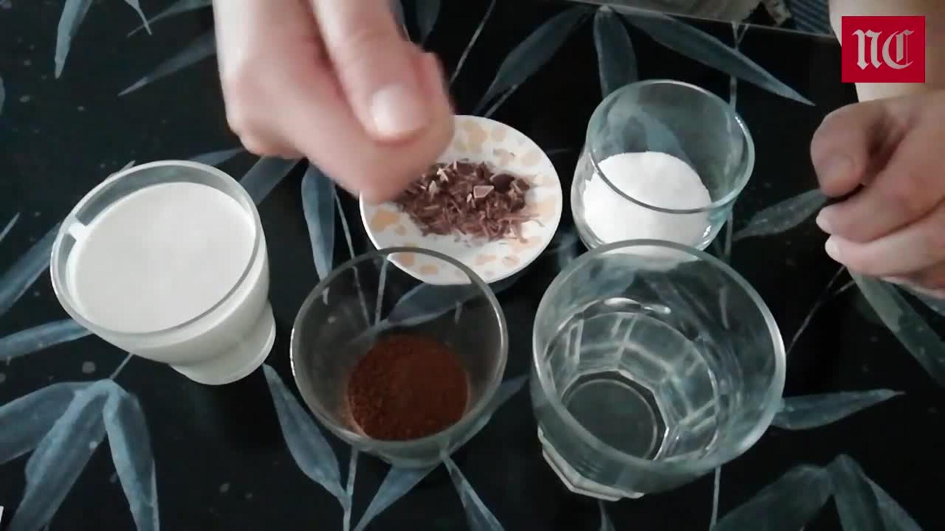 Receta de mousse de café con virutas de chocolate