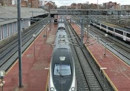 Imagen de la estación de trenes de Valladolid.