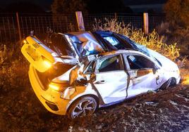 Un herido en un accidente en la SA-220, entre Ciudad Rodrigo y Tenebrón