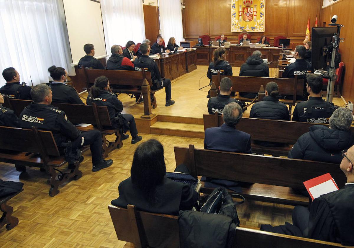 Un momento del juicio por el secuestro de un matrimonio, que se celebró en la Audiencia Provincial de Segovia en enero.