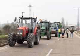 Protestas de los agricultores en las últimas manifestaciones de Valladolid.
