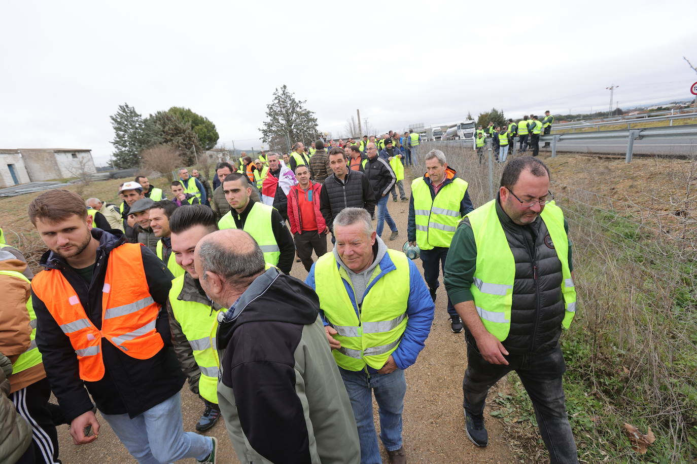 Primeras imágenes de la tractorada en Palencia