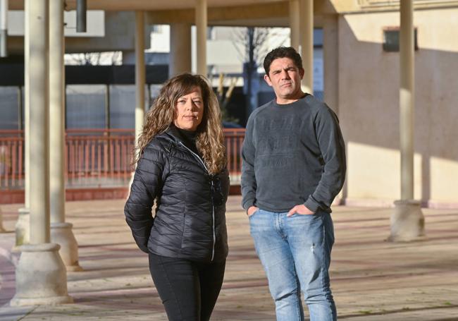 Amaya Gil y Rafael Martínez, afectados del gas tóxico Ala Octa.