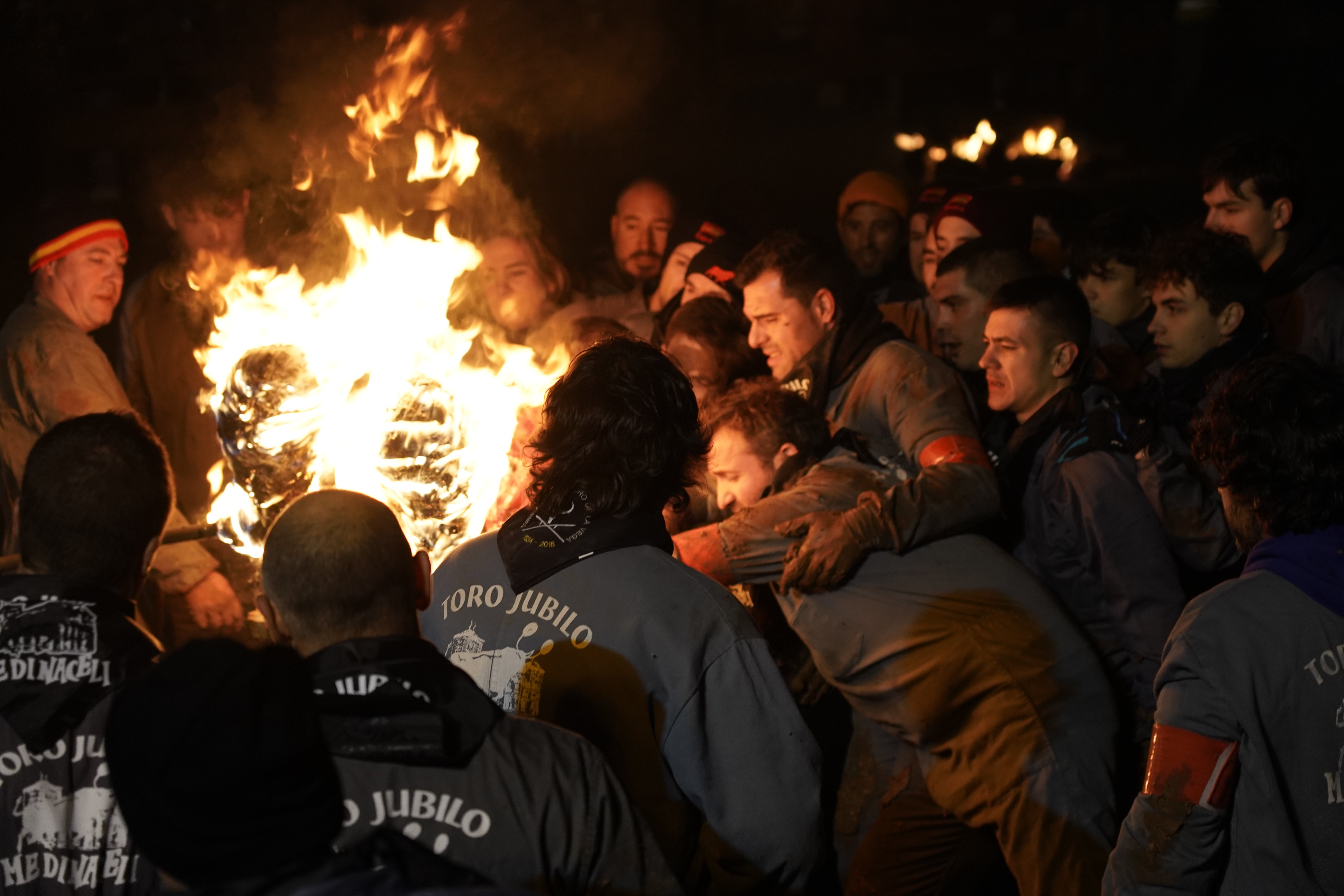 Celebración del Toro Jubilo en Medinaceli, el único de fuego en Castilla y León.