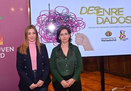 La concejala de Juventud, Carolina del Bosque, y la psicóloga Sonia Fernández de la Vega, coordinadora del servicio de atención psicológica.