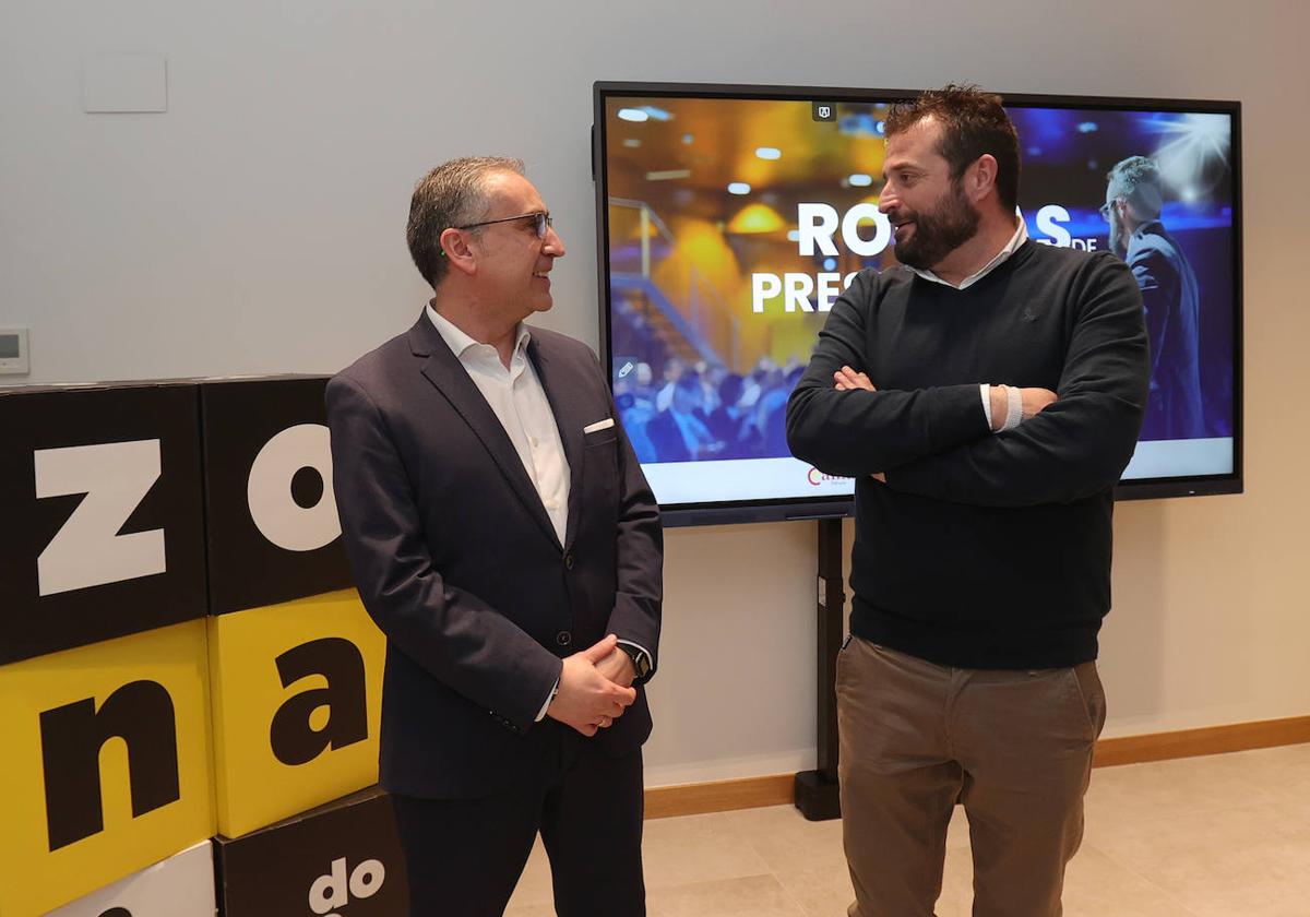 Fernando González y Vicente López, en la presentación de sus proyectos.