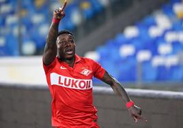 El jugador de fúbol del Spartak Moscú Quincy Promes.