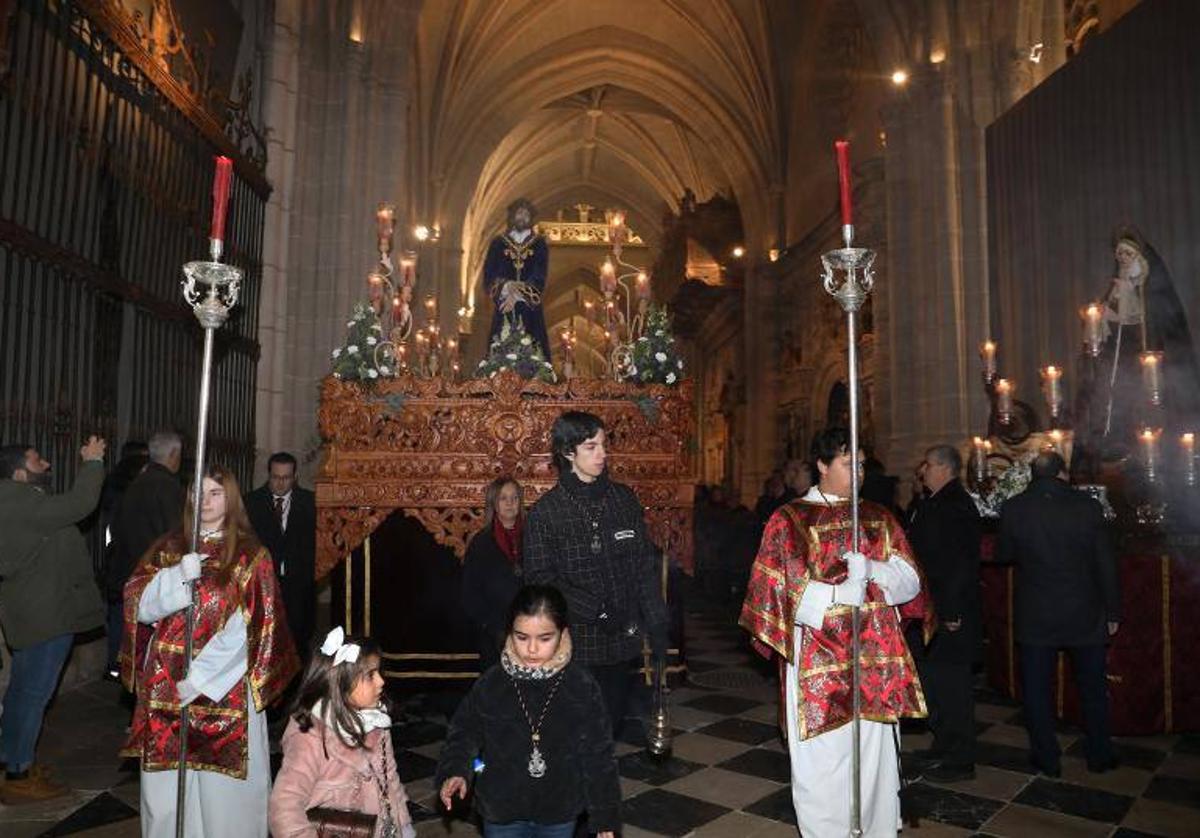 Vía Crucis penitencial del pasado año en la Catedral.