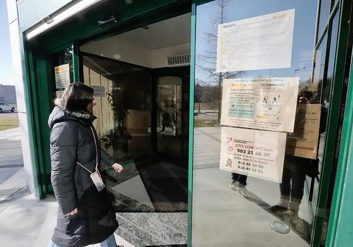 Oficina de la Seguridad Social en la calle Sajambre en Valladolid.