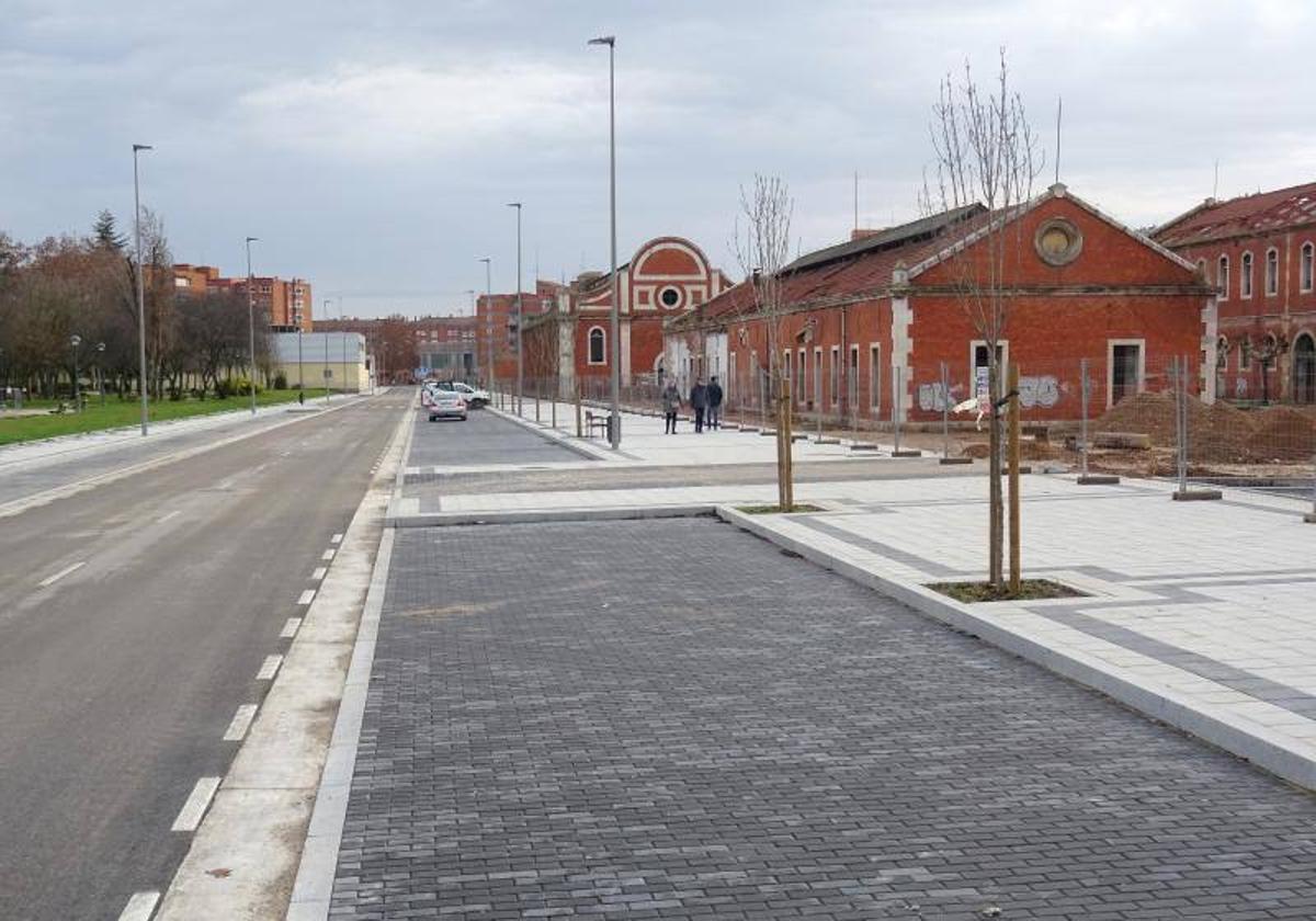 Una de las nuevas calles del barrio de los Cuarteles.