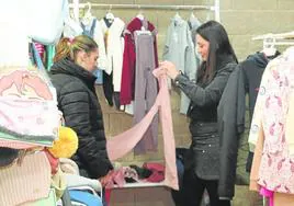 Tienda de ropa en un pueblo de la provincia de Segovia.