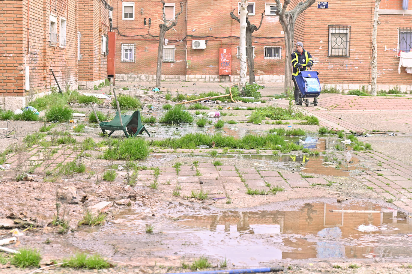 Las imágenes de las humedades y malas condiciones en el barrio de Las Viudas