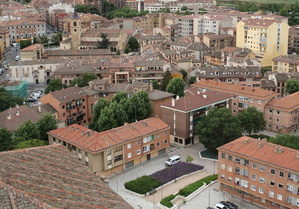 Bloques de viviendas en el polígono de San Millán.