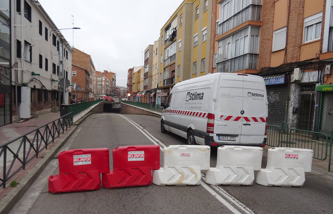 Las obras del túnel de Vadillos y el atasco, en imágenes