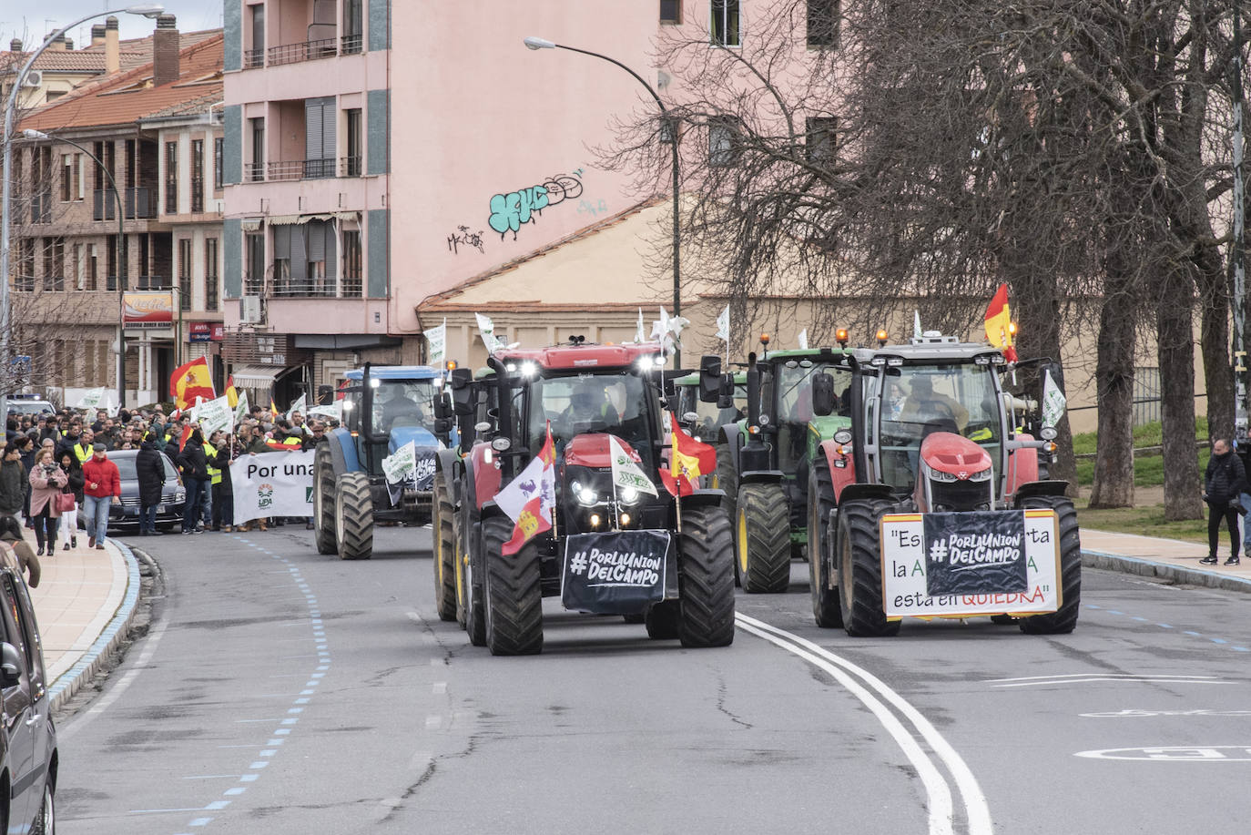 Manifestación de agricultores y ganaderos en Segovia