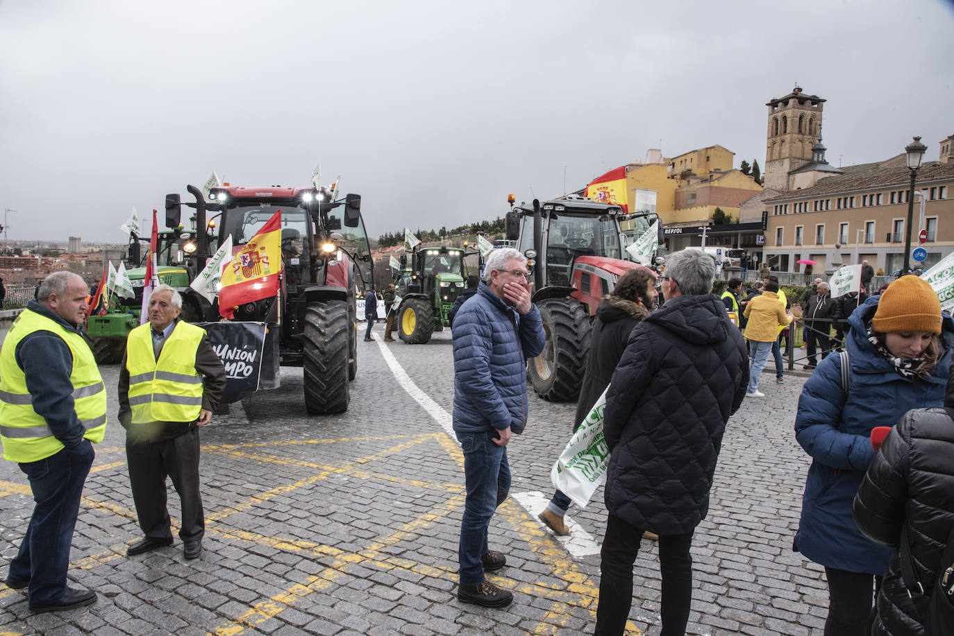 Manifestación de agricultores y ganaderos en Segovia