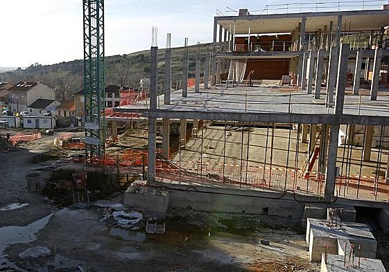 Estado de las obras ejecutadas hasta el pasado enero del futuro centro de FP de San Lorenzo.