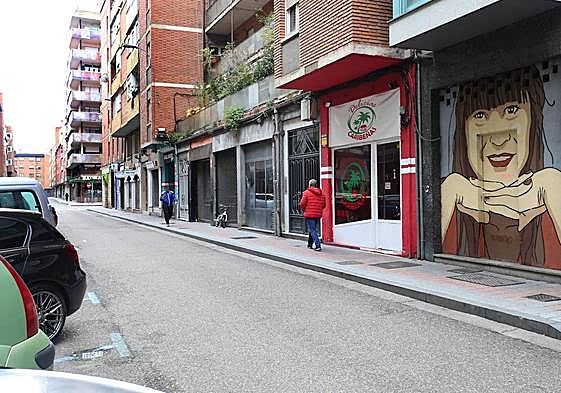 Calle Rizarzuela de la capital palentina.