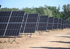 Imagen de archibo de paneles solares en la provincia de Valladolid.