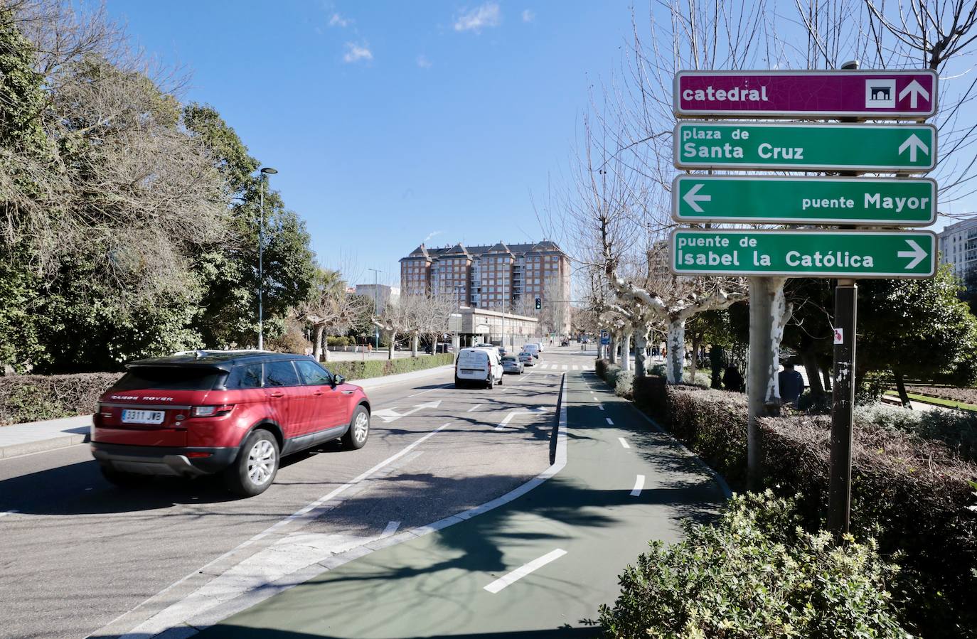 Cambios de los carriles en el puente de Poniente