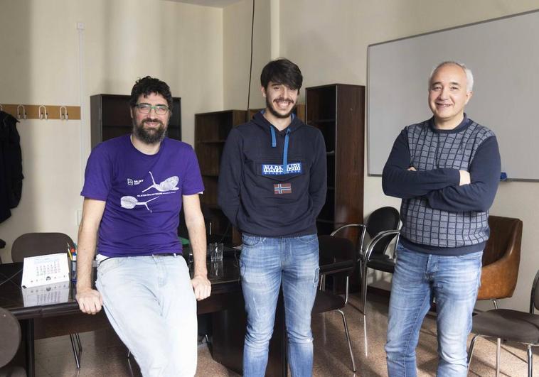 Iñigo Capellán, Juan Manuel Campos y Fernando Frechoso, investigadores en la Universidad de Valladolid.