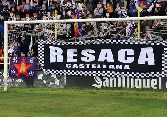 Pancarta de Resaca Castellana en El Plantío.