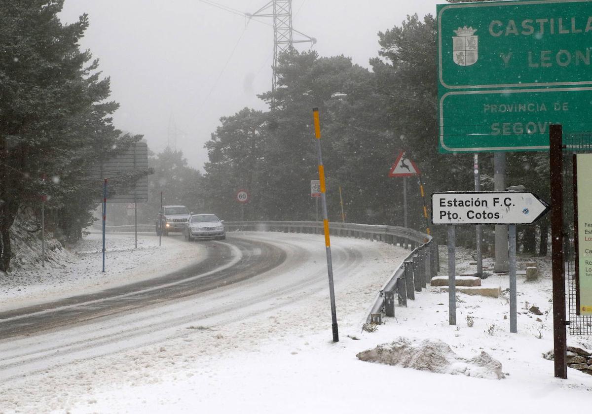 Una de las últimas nevadas en la sierra de Guadarrama.