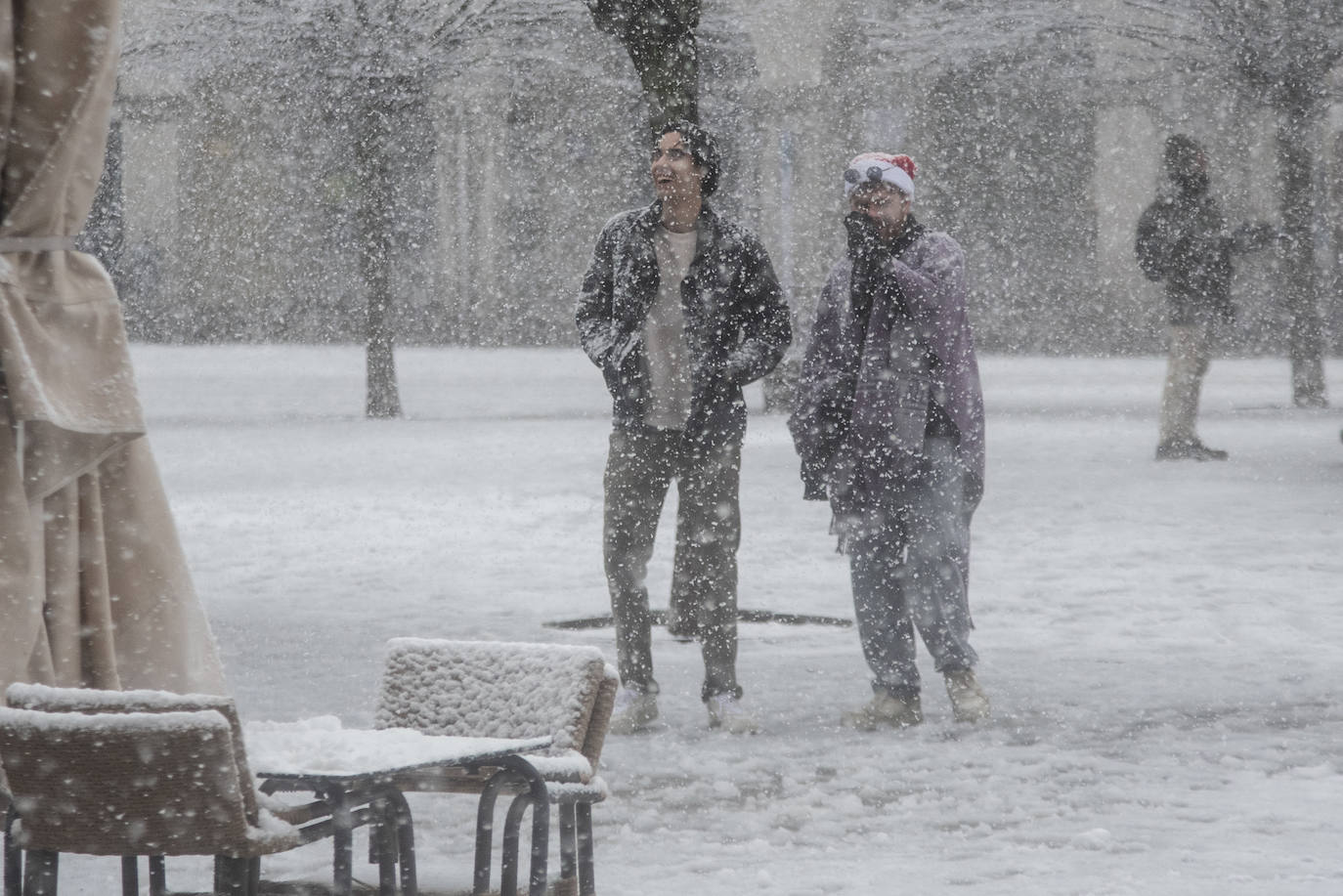 La nevada en Segovia capital, en imágenes