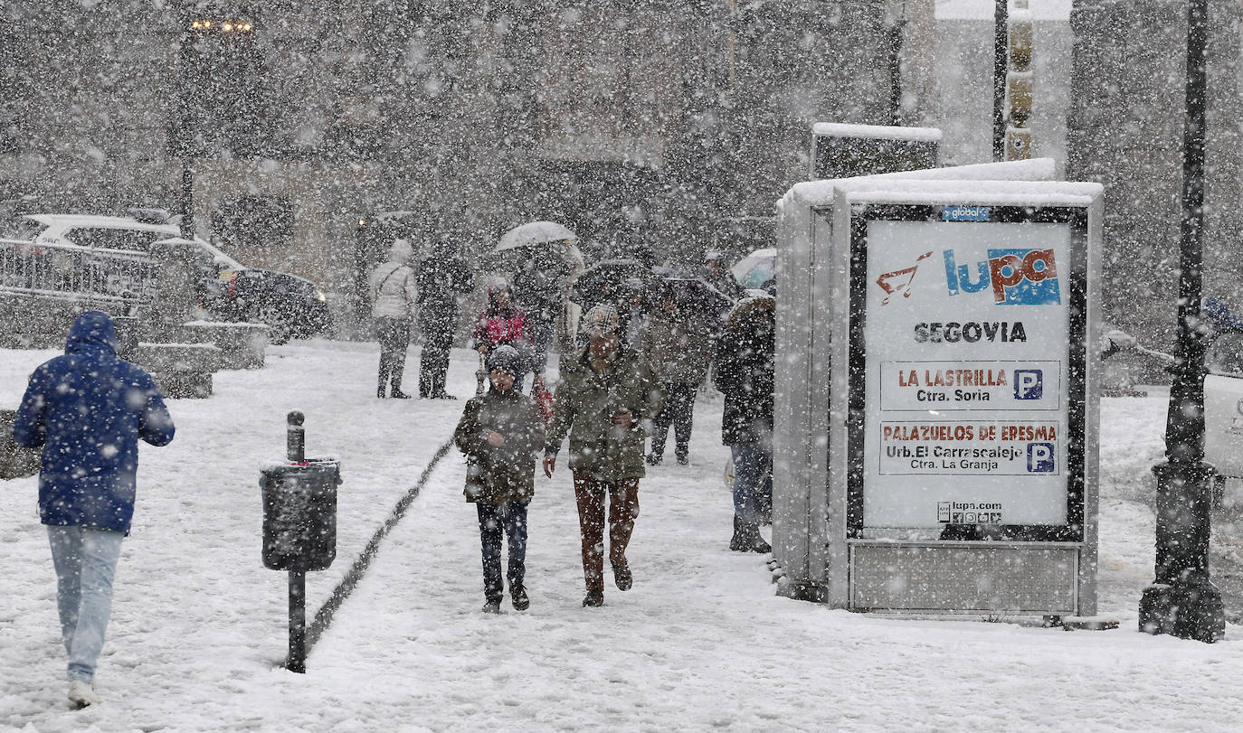 Fotografías de la nevada en Segovia capital