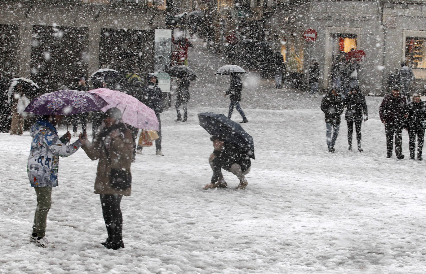 Fotografías de la nevada en Segovia capital