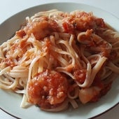 Tallarines con marisco a la marinera