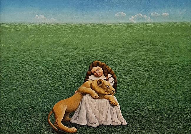 'Niña con leona', de la salmantina Isabel Villar.
