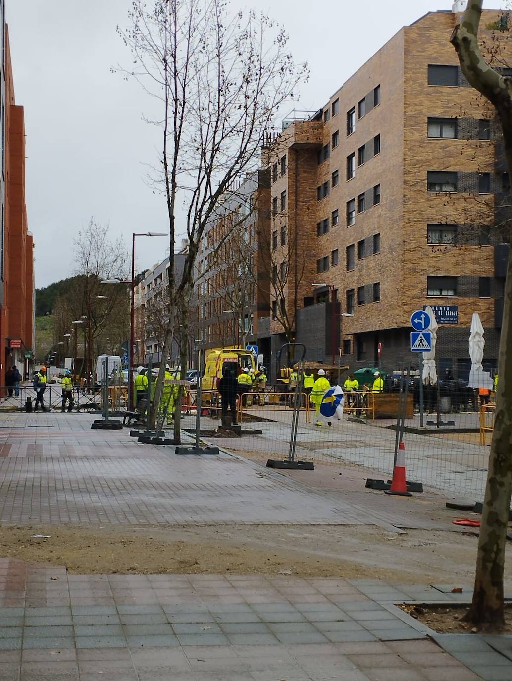 Lugar del accidente laboral en Villa del Prado.