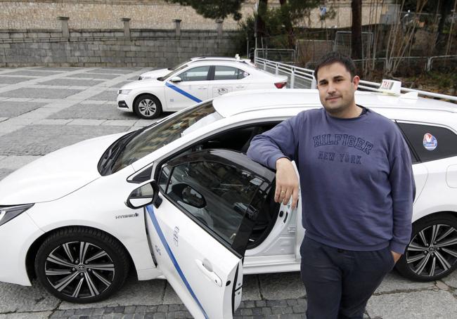 Roberto Sancho, presidente de la asociación de taxistas de Segovia.