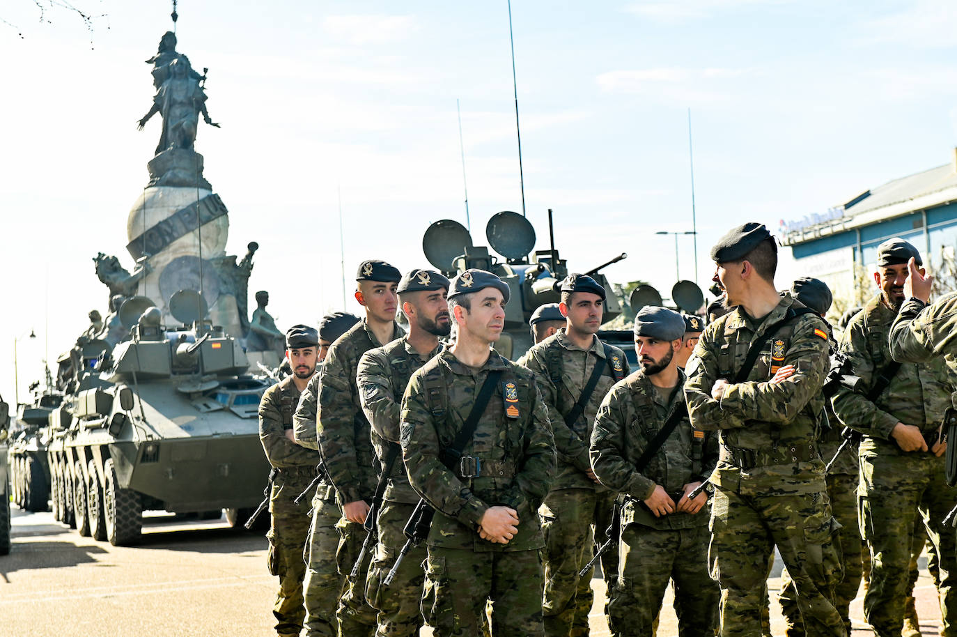 El ensayo general ante la visita de Felipe VI a Valladolid