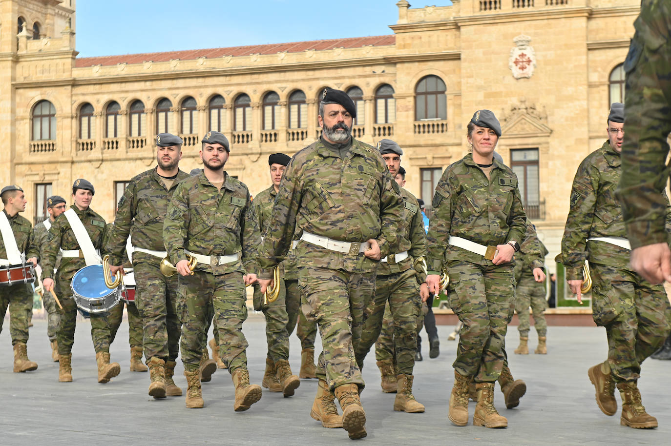 El ensayo general ante la visita de Felipe VI a Valladolid