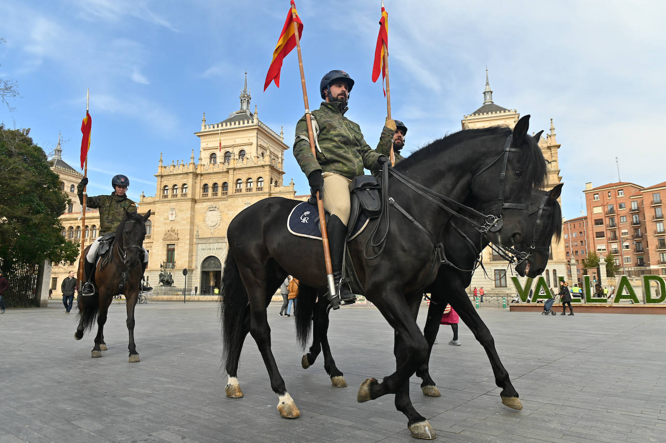 El ensayo general ante la visita de Felipe VI a Valladolid