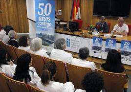 Presentación del 50 aniversario del Hospital General de Segovia, este martes.