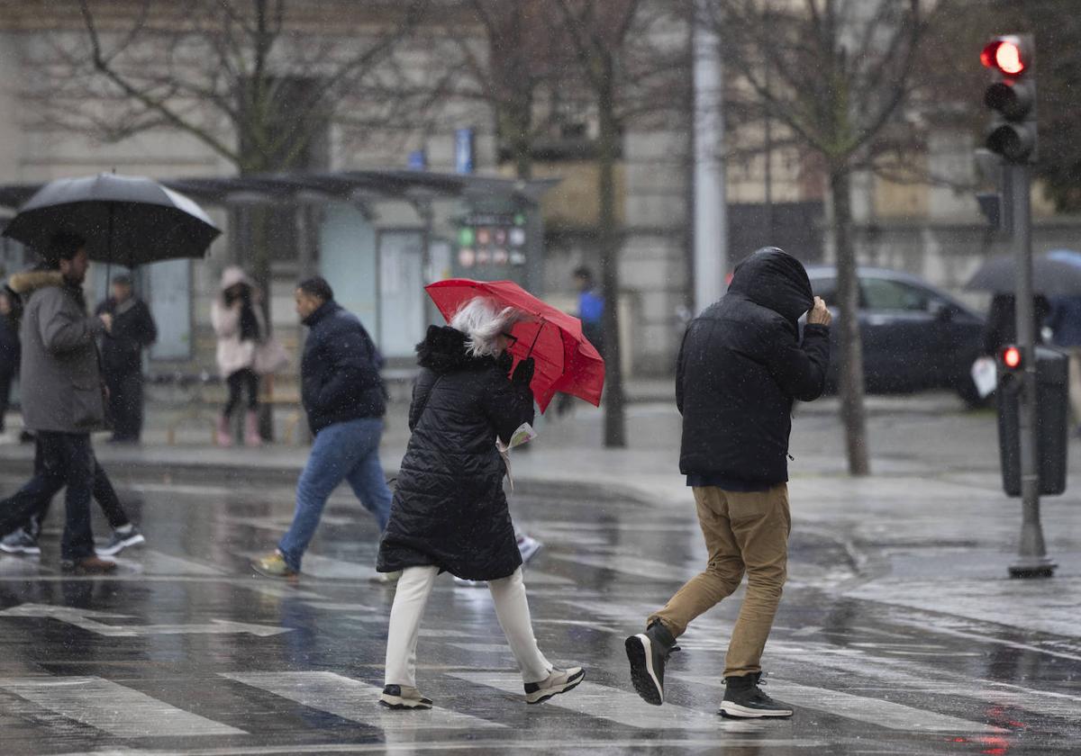 Lluvias en una imagen de archivo.