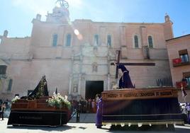Procesión del Encuentro en Viernes Santo del pasado año en Medina del Campo.